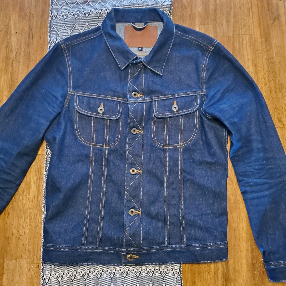 Brave Star Selvage Steadfast 15oz Cone Mills raw selvedge denim jacket M